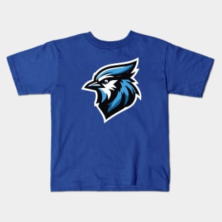 Blue Jay Mascot Baseball T-Shirt for Fans! Kids T-Shirt